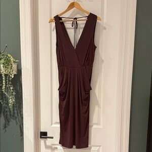 BCBGeneration Plum colored Backless Dress